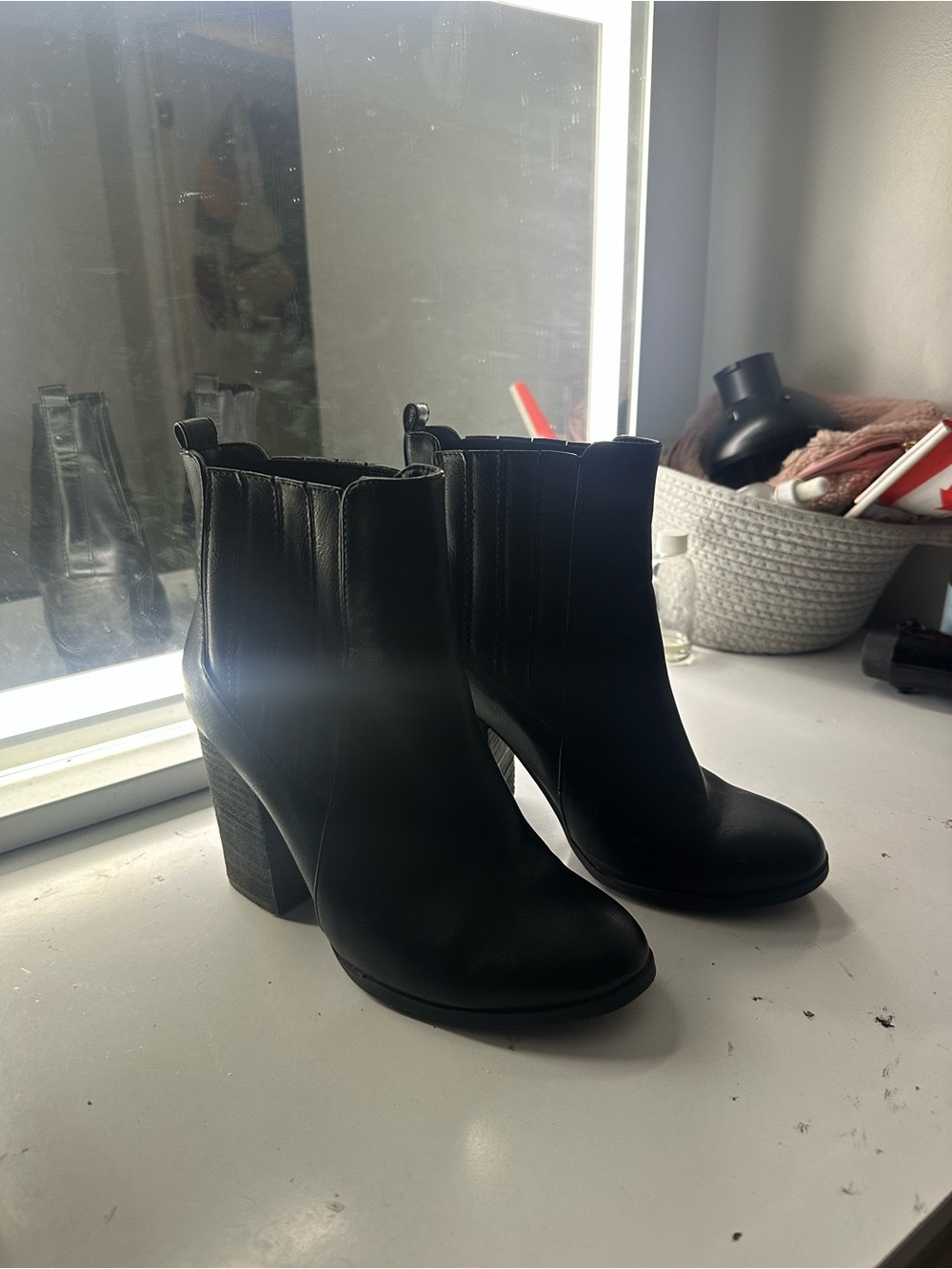 Call It Spring Black Heeled Ankle Boots